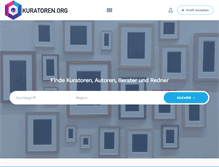 Tablet Screenshot of kuratoren.org